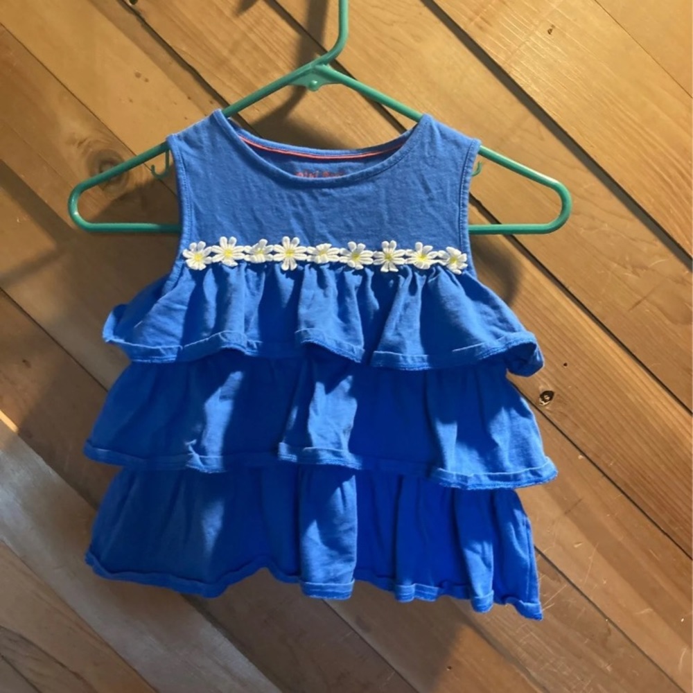 Mini Boden Blue Sleeveless Dress 5-6Y Girls
